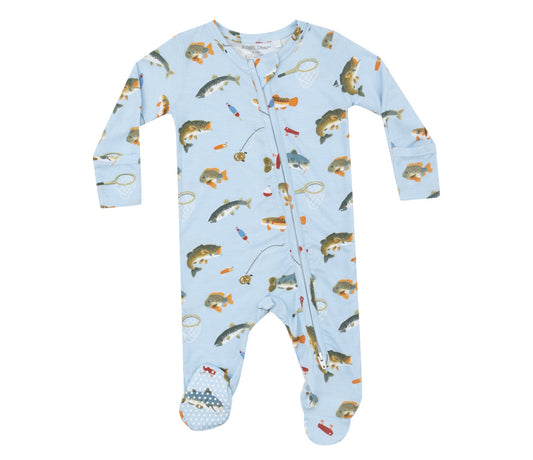 Fish 2Way Zipper Footie